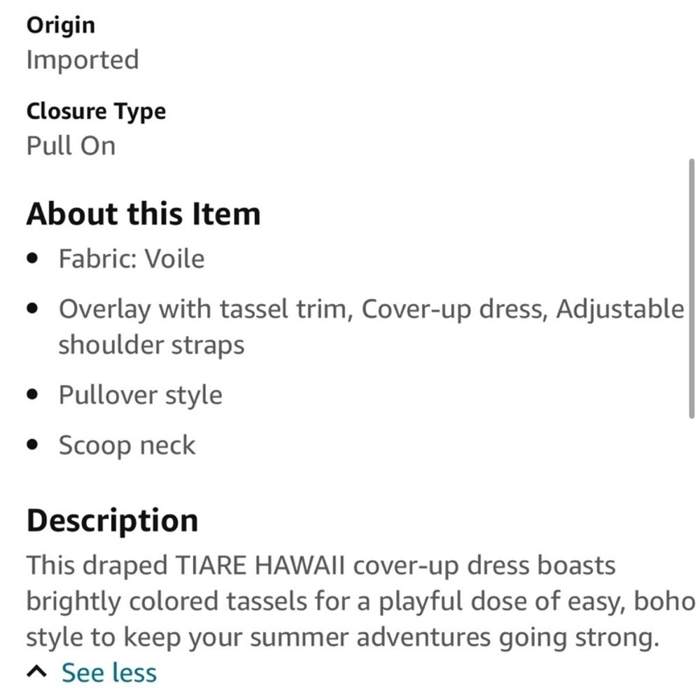 Tiare Hawaii Mini Dress Coverup - Picture 12 of 12